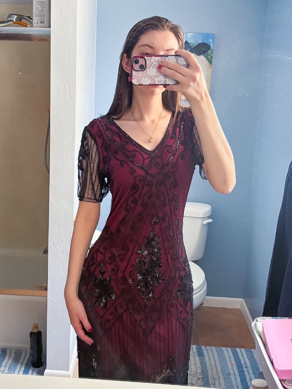 Beaded Flapper Style Dress
